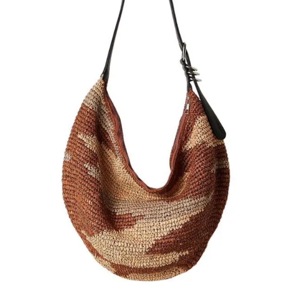 FREE PEOPLE 
Santorini Straw Tote Bag - Neutral Mix